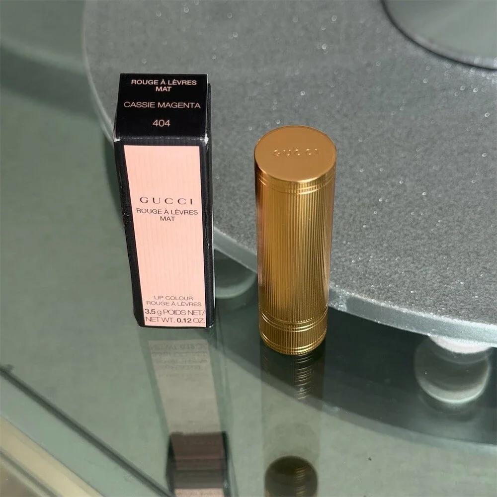 Gucci Rouge à Lèvres Mat Lipstick 404 Cassie Magenta 3.5g BNIB